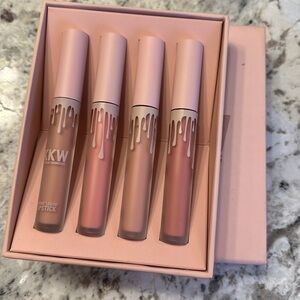 kkw by kylie cosmetics creme liquid lipstick set of 4